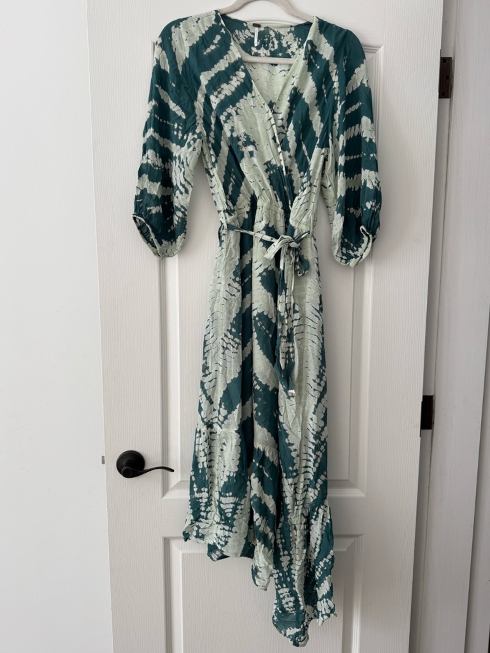 Young Fabulous & Broke Tie Dye Palm Savannah Asymmetrical Dress